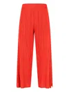 Issey Miyake Elastic Waist Casual Pants In Red