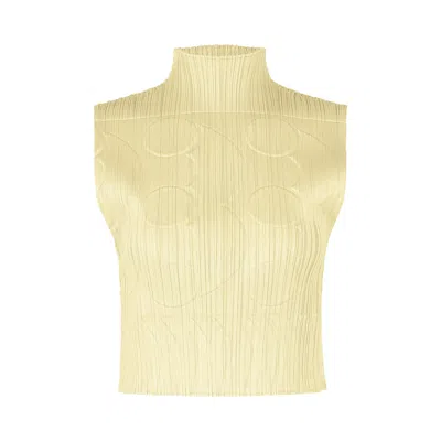 Pre-owned Issey Miyake Pleats Please  Tune Shirt 'ivory' | Cream | Women's Size Onesize In White