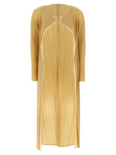 ISSEY MIYAKE PLEATS PLEASE ISSEY MIYAKE TWO-TONE CARDIGAN