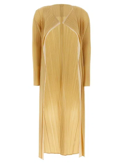 ISSEY MIYAKE PLEATS PLEASE ISSEY MIYAKE TWO-TONE CARDIGAN