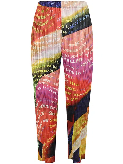 Issey Miyake Pleats Please  Voyager Trousers Clothing In Yellow