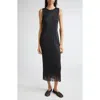 Issey Miyake Vigor Pleated Midi Dress In Black
