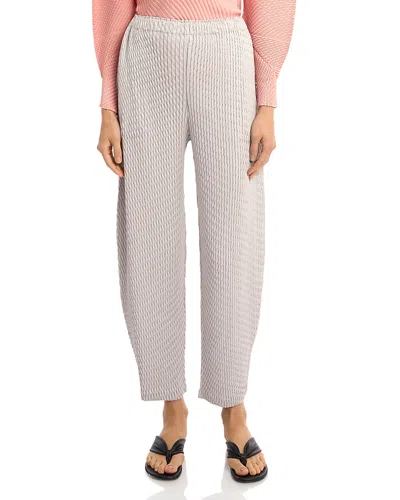 Issey Miyake Pleats Please  Wavy Pleated Pants In Multi