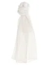 Issey Miyake Basic Madame-t Small Scarves And Foulards White In White