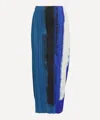 Issey Miyake Pleats Please  Women's Jump Blue Pleated Midi Skirt In Blue