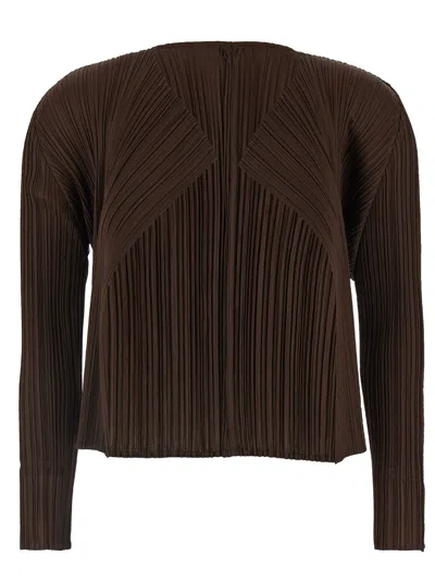 ISSEY MIYAKE PLEATS PLEASE ISSEY MIYAKE WOMEN 'MONTHLY COLORS: MARCH' CARDIGAN