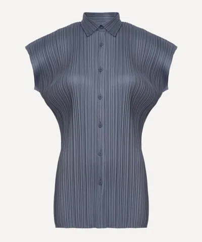 Issey Miyake Pleats Please  Women's Monthly Colours: May Shirt In Blue