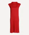 Issey Miyake Pleats Please  Dresses In Red