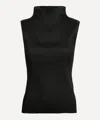 Issey Miyake Ribbed High-neck Top