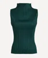 Shop Issey Miyake Pleats Please  Women's Monthly Colours October Pleated High-neck Top