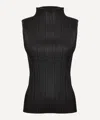 Issey Miyake Ribbed High-neck Top