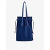 Issey Miyake Pleats Please  Womens Navy Pleated Woven Tote Bag In Navy