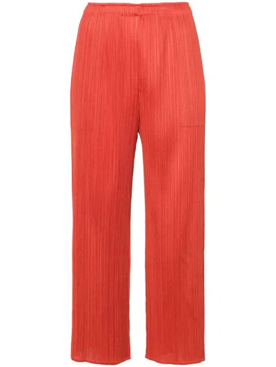 Issey Miyake Pleats Please  Women Pleated Cropped Trousers
