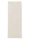 Issey Miyake Pleats Please  Pleated Long Skirt In White