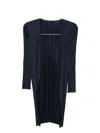 Issey Miyake Pleats Please  Women Pleated Midi Cardigan
