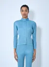 Issey Miyake Monthly Colors January Blouse In Blue