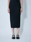 Issey Miyake Pleated Skirt In Black