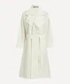Shop Issey Miyake Pleats Please  Women's Shaped Membrane Linen-blend Trench Coat