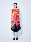 Issey Miyake Abstract-print Midi Dress