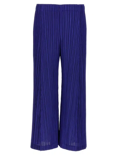 Issey Miyake Thicker Bottoms Pants In Blue