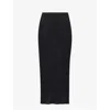 Issey Miyake High-waisted Pleated Midi Skirt In Black