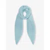 Issey Miyake Pleats Please  Womens Pale Blue Madame Pleated Woven Scarf In Pale Blue