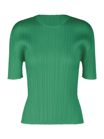 Issey Miyake Pleats Please July Colors Top Fresh Green