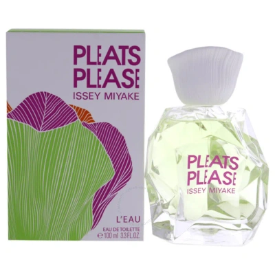 Issey Miyake Pleats Please Leau /  Edt Spray 3.3 oz (w) In Pink / White