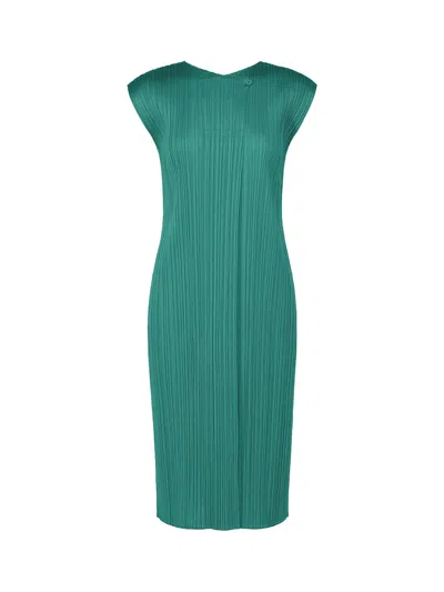 Issey Miyake Pleats Please Monthly Colors June Dress Blue Green