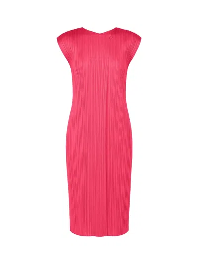 Issey Miyake Pleats Please Monthly Colors June Dress Bright Pink