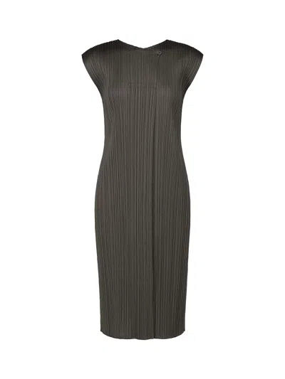 Issey Miyake Pleats Please Monthly Colors June Dress Charcoal In Black