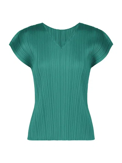 Issey Miyake Pleats Please Monthly Colors June Top Blue Green In Multi