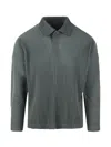 Issey Miyake Men's Mc October Pleated Polo Shirt In Green