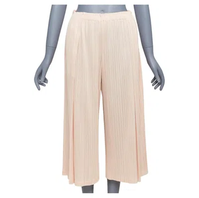 Pre-owned Issey Miyake Pleats Please Pink Plisse High Waist Wide Mellow Pants Jp4 Xl