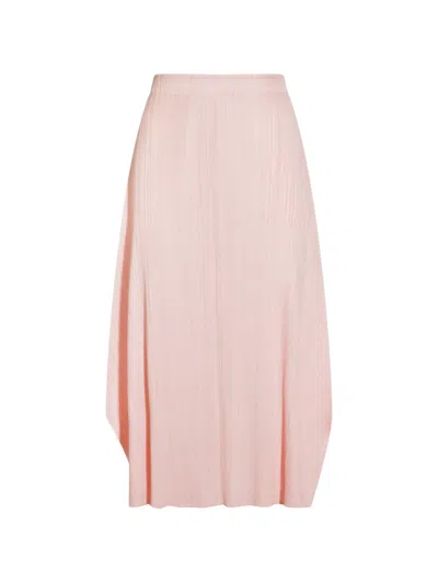 Issey Miyake Pleats Please Pleated Midi Skirt In Pink
