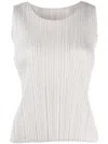 Issey Miyake Top In Light Grey