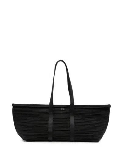 Issey Miyake Pleats Please Shoulder Bag In Black