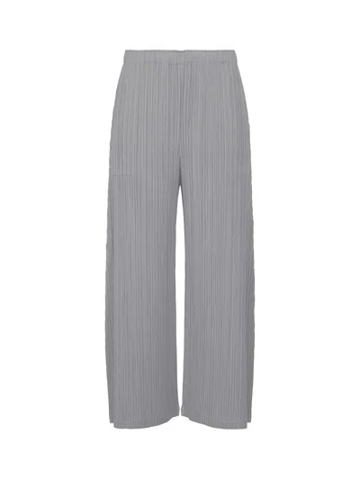 Issey Miyake Pleats Please Trousers Grey In Gray