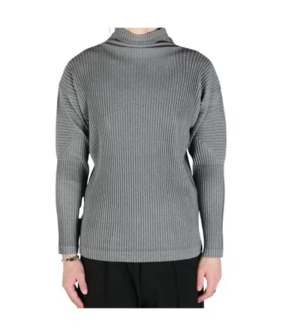 Issey Miyake Pleats Top In Gray