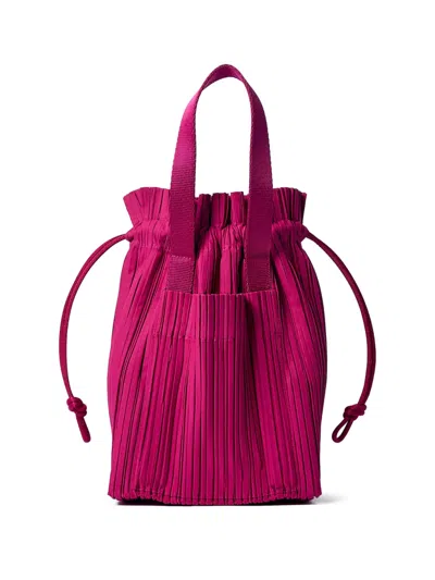 Issey Miyake Pleats Tote Bag In Pink
