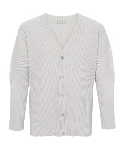 ISSEY MIYAKE PLISSÉ-EFFECT CARDIGAN