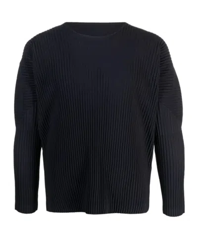 ISSEY MIYAKE PLISSÉ-EFFECT LONG-SLEEVE T-SHIRT