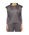 Issey Miyake Gray Monthly Colors September Top In Gray
