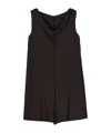 Issey Miyake Paper Like Pleats Mini Dress In Black