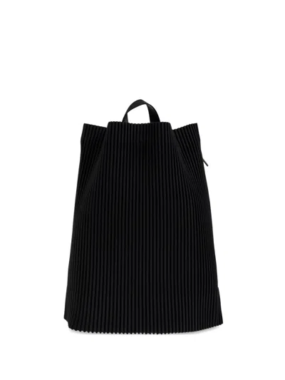 Issey Miyake Plissé Backpack In Black