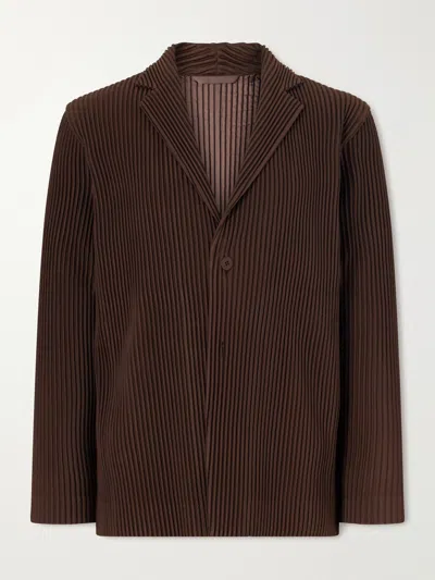Issey Miyake Single Breasted Coat In Multi