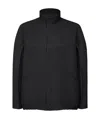 Issey Miyake Plissé Buttoned Coat In Black