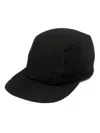 Issey Miyake Ribbed Texture Curved Brim Baseball Cap In Black