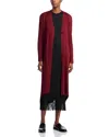 Issey Miyake Plisse Duster Cardigan In Red
