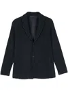 Issey Miyake Plissé-effect Blazer In Blue